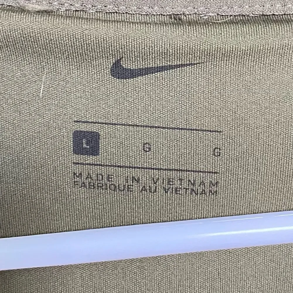 Nike Sherpa Thermal Hoodie Olive Green Casual Workout Outdoor Size Large
